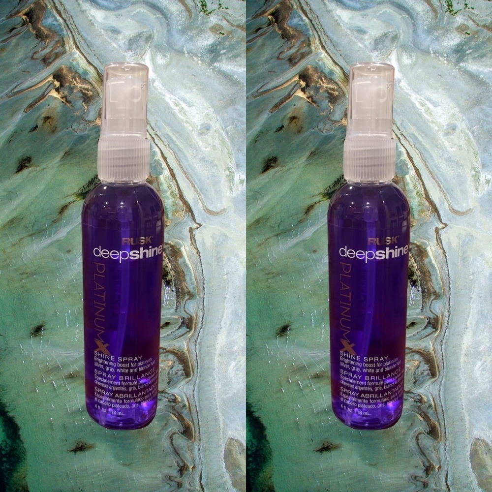 Rusk Deepshine Platinum Shine Spray 4 oz 2 units